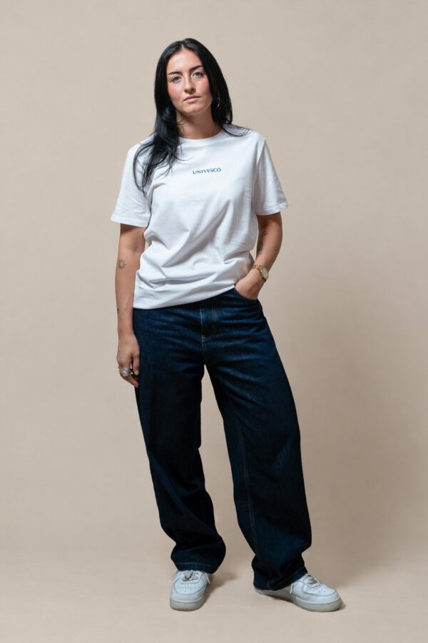 T-shirt blanc femme UNIVESCO